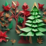 Descubra como fazer uma incrível árvore de Natal em origami: passo a passo detalhado!